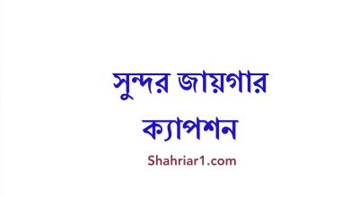 সুন্দর জায়গার ক্যাপশন