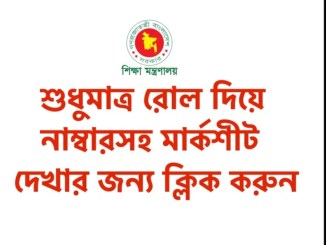 রোল নাম্বার দিয়ে এসএসসি রেজাল্ট ২০২২ মার্কশীটসহ নাম্বার সকল বোর্ড