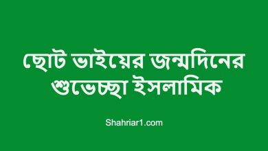 ছোট ভাইয়ের জন্মদিনের শুভেচ্ছা ইসলামিক