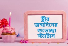 স্ত্রীর জন্মদিনের শুভেচ্ছা স্ট্যাটাস